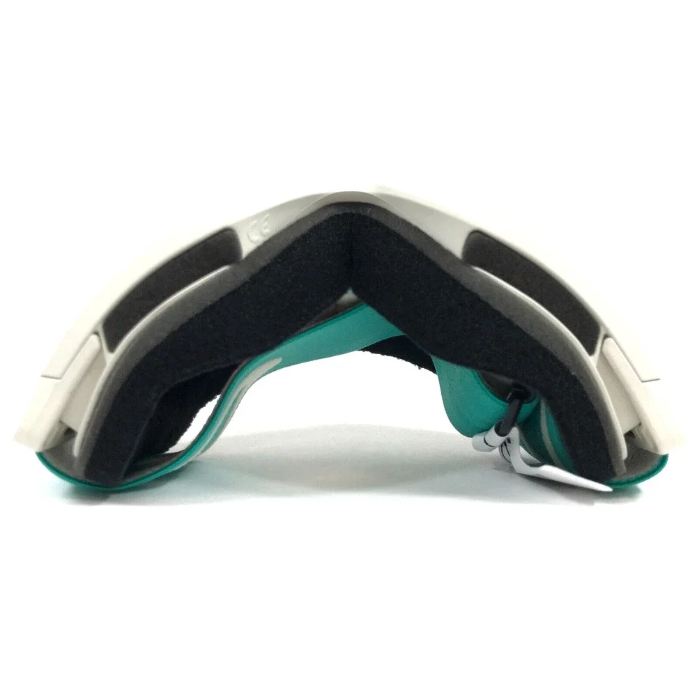 Oakley White Frame Mirrored Green Purple Lens Ski Goggles